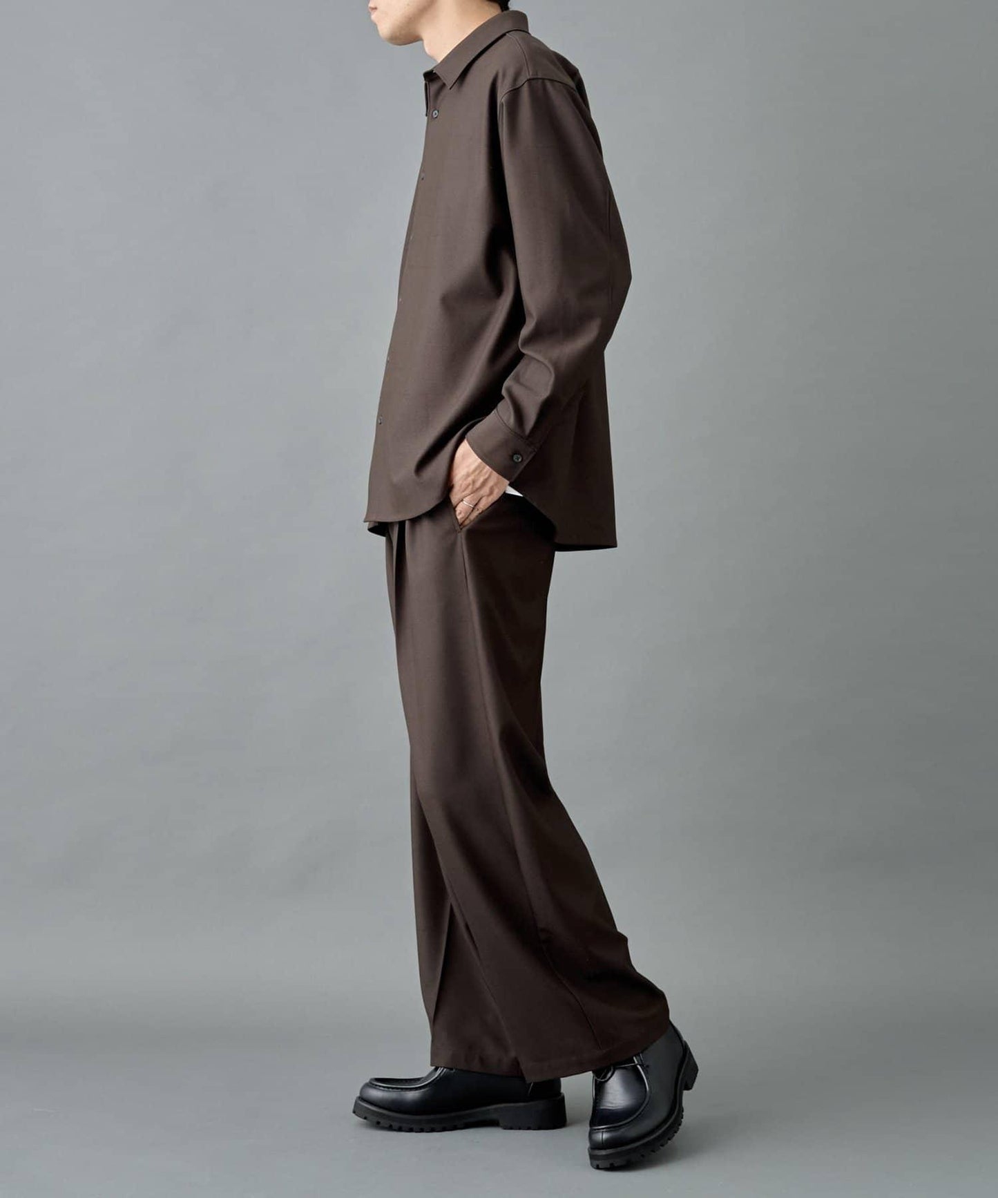 【套裝搭配適用】可水洗彈力寬鬆西褲