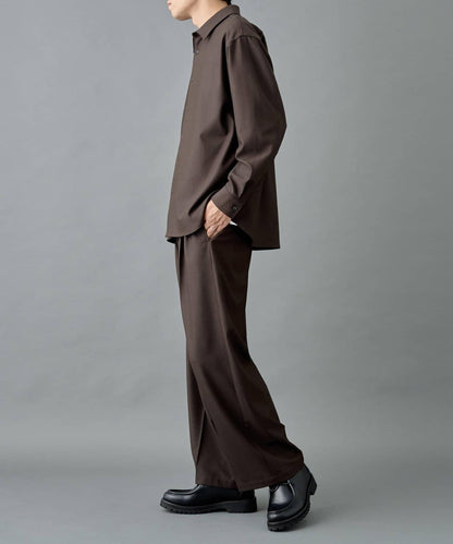 【套裝搭配適用】可水洗彈力寬鬆西褲