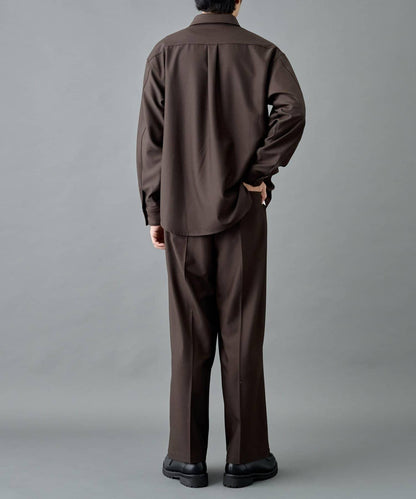 【套裝搭配適用】可水洗彈力寬鬆西褲