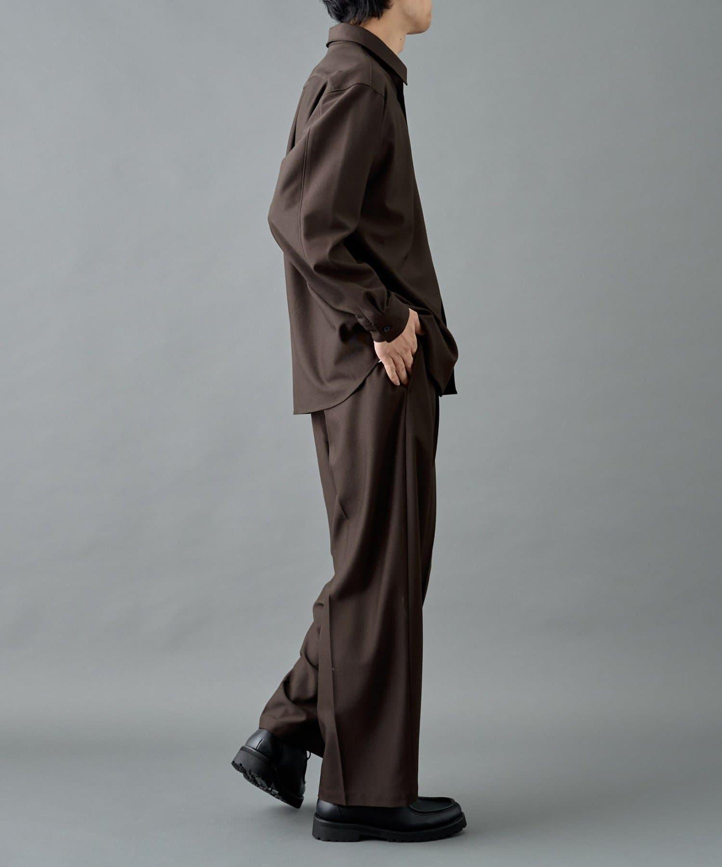 【套裝搭配適用】可水洗彈力寬鬆西褲