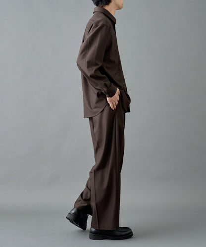 【套裝搭配適用】可水洗彈力寬鬆西褲