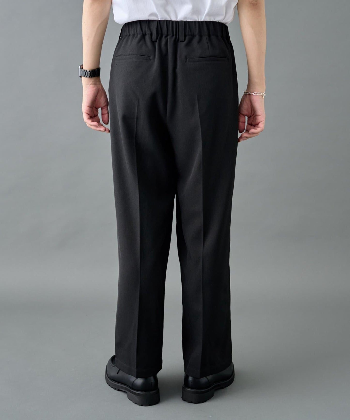 【套裝搭配適用】可水洗彈力寬鬆西褲