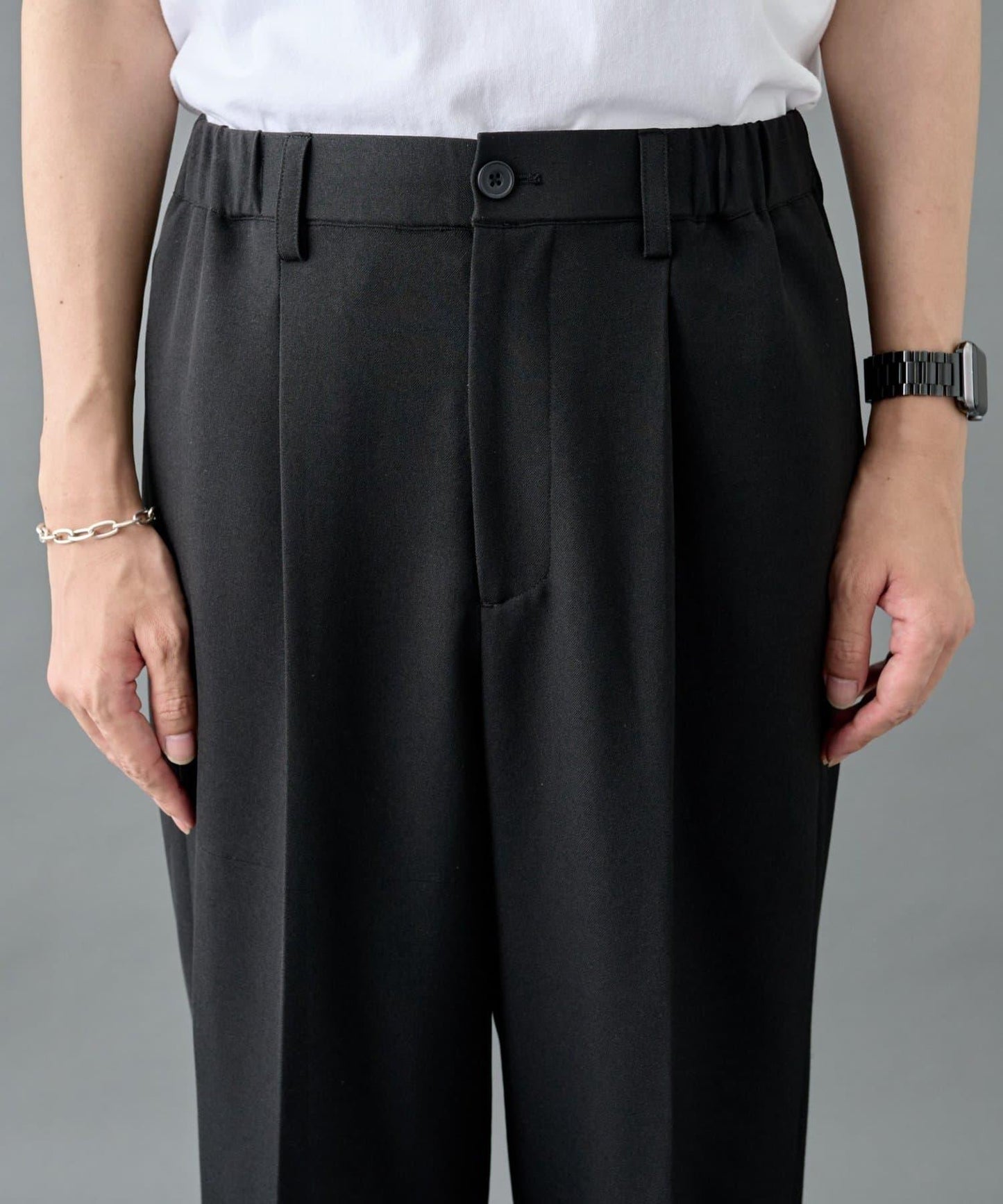 【套裝搭配適用】可水洗彈力寬鬆西褲