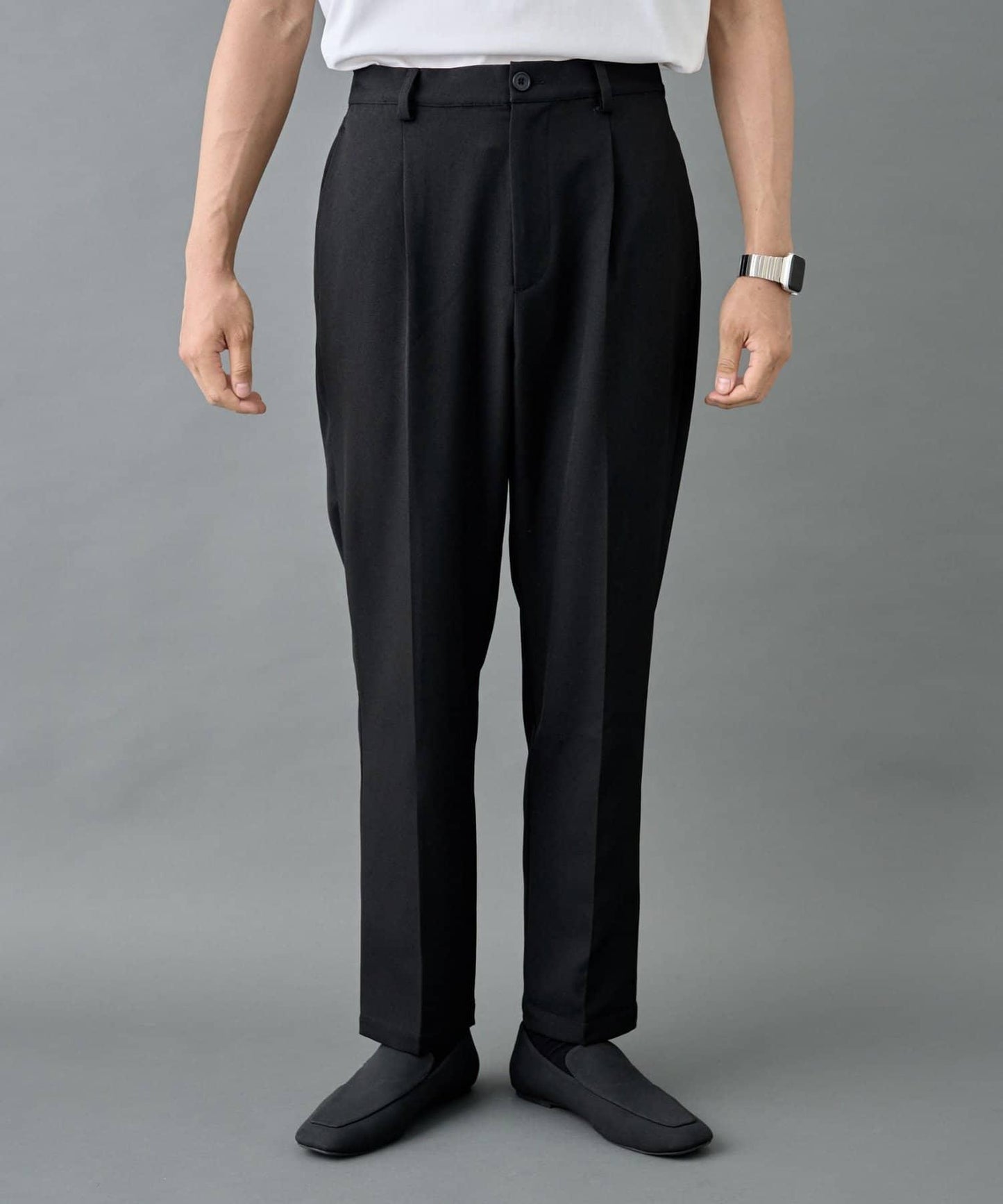 【套裝適配】可水洗彈力錐形褲