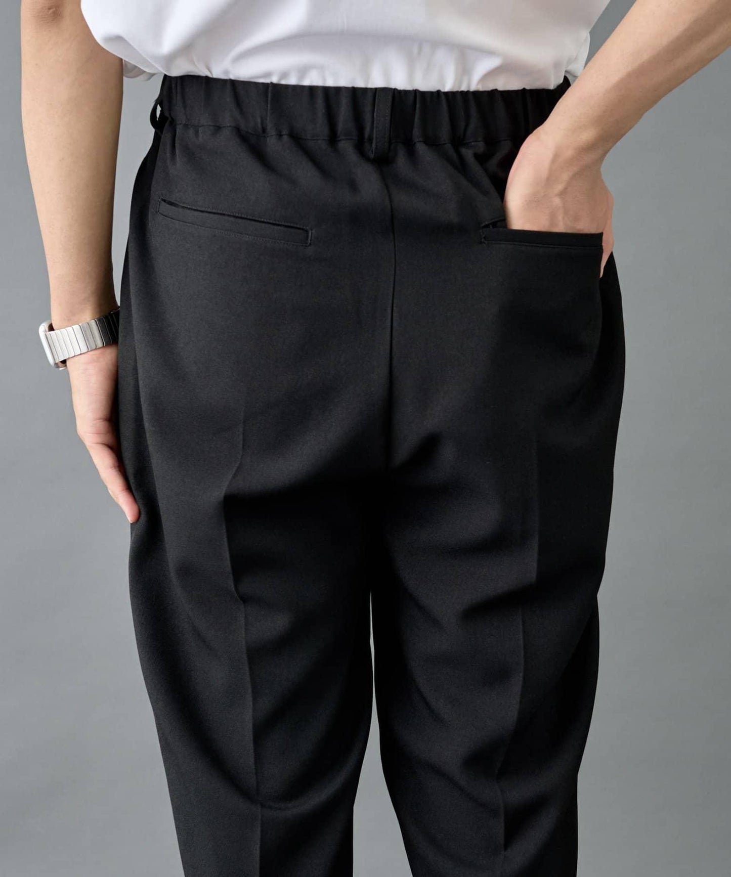 【套裝適配】可水洗彈力錐形褲