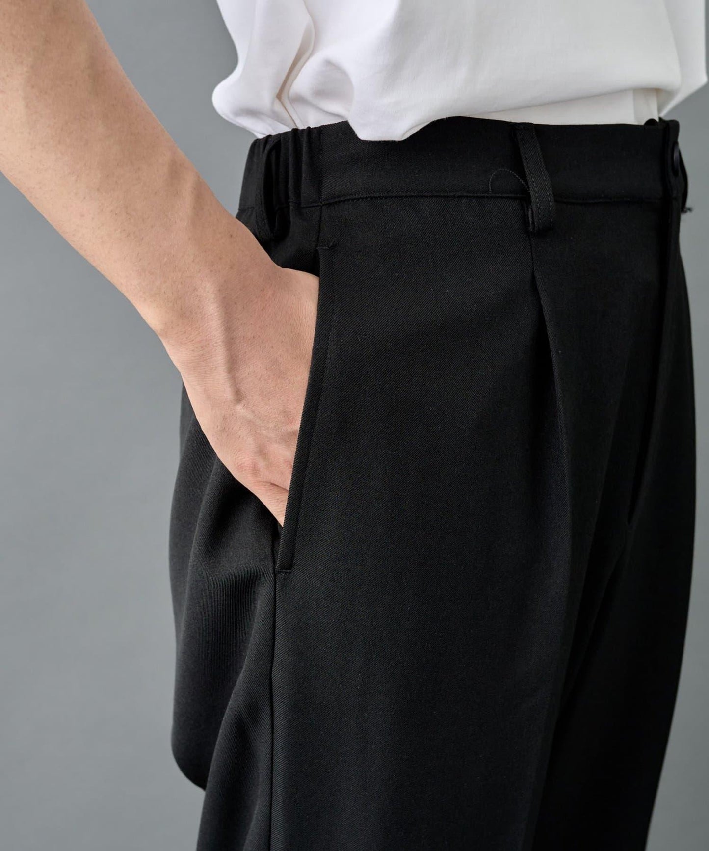 【套裝適配】可水洗彈力錐形褲