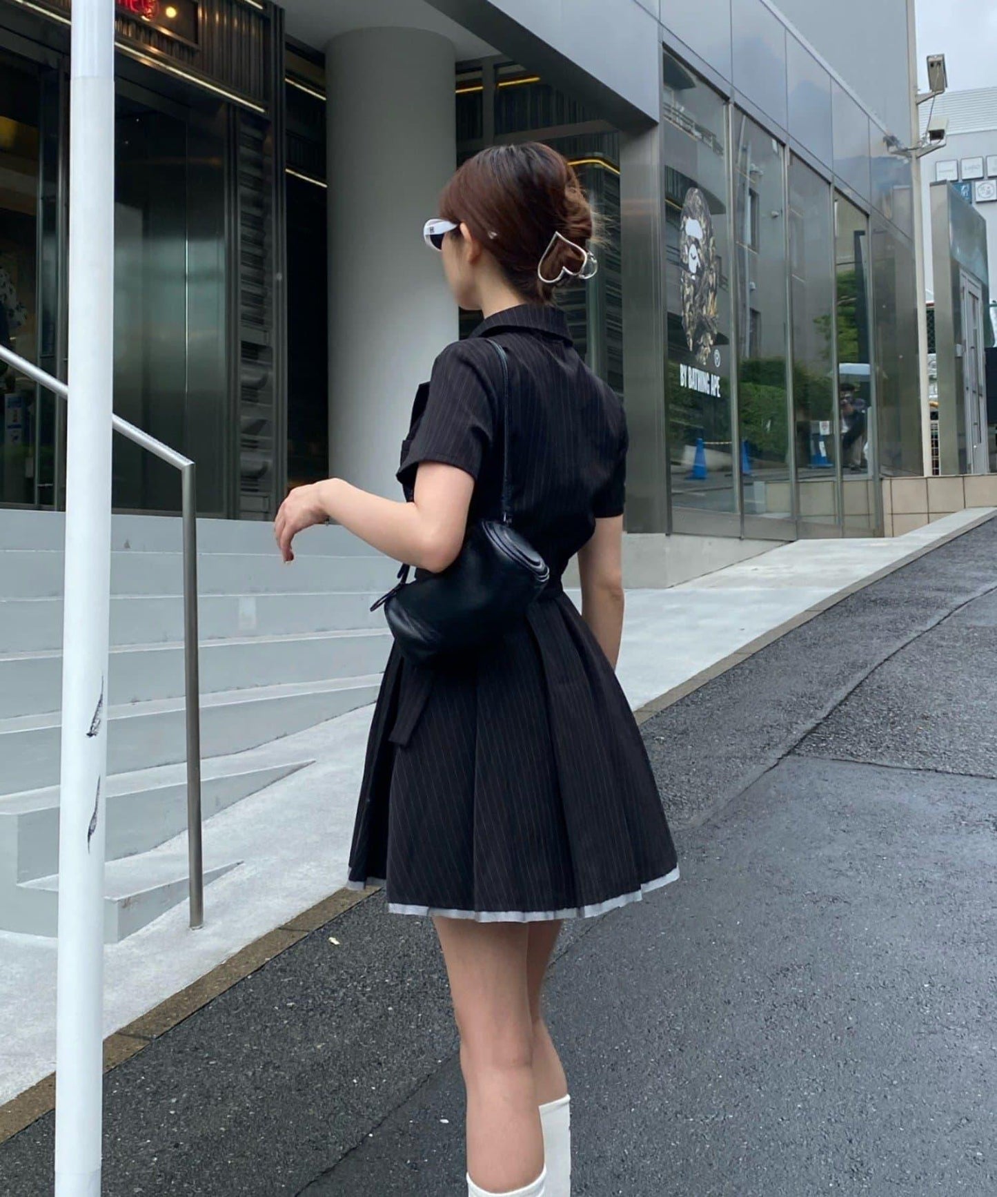 西裝外套迷你連衣裙