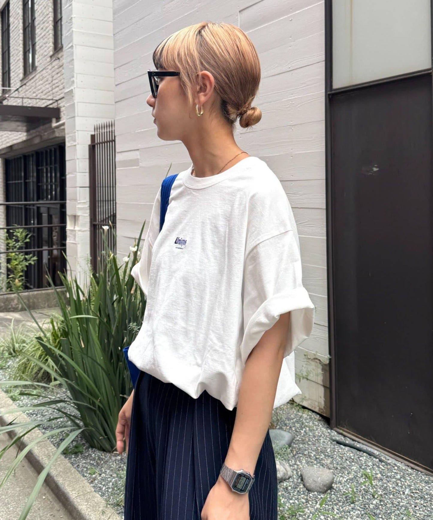 多色圖形印花T恤