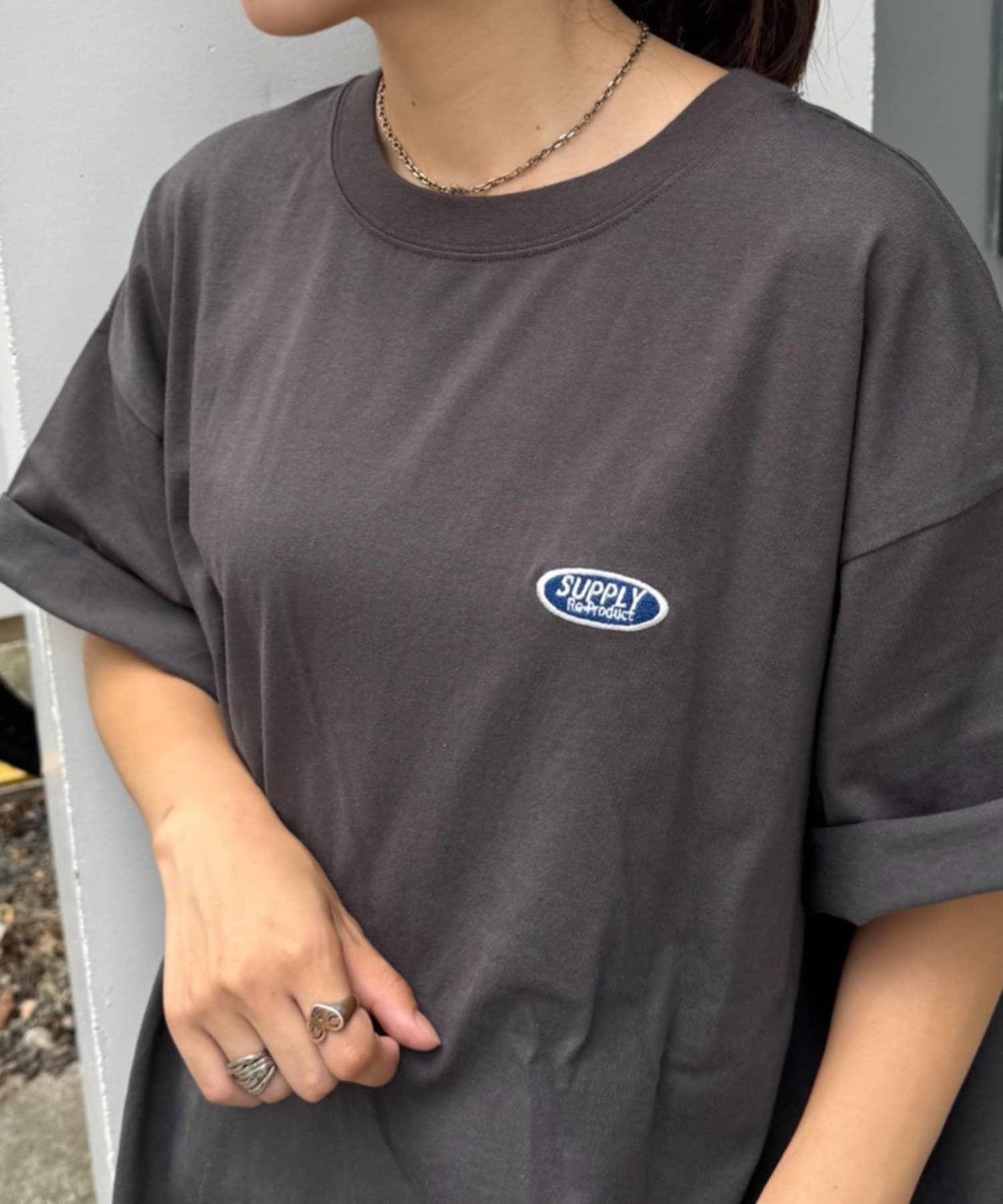 多色圖形印花T恤