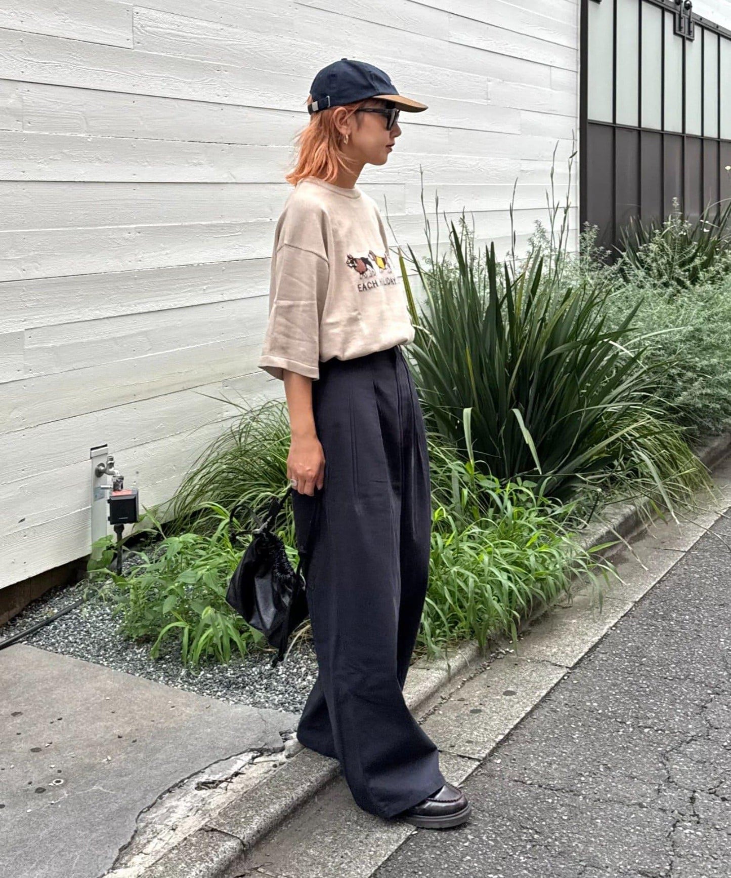 【男女通用】動物紋狗夏季針織半袖T恤