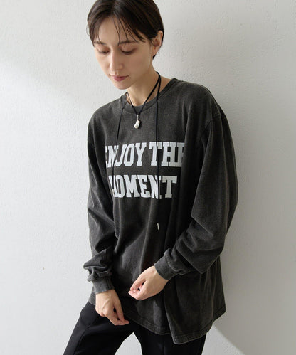 絨布印花長款T恤