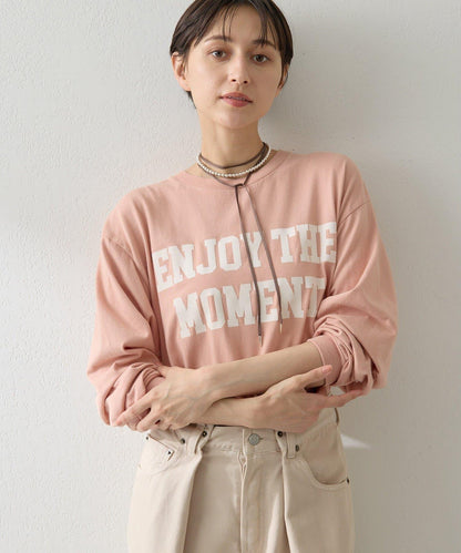 絨布印花長款T恤