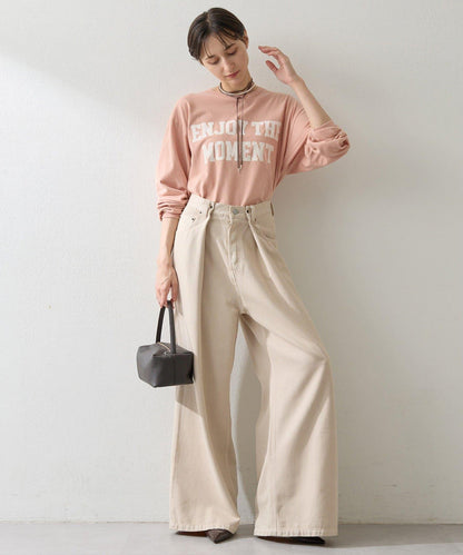 絨布印花長款T恤