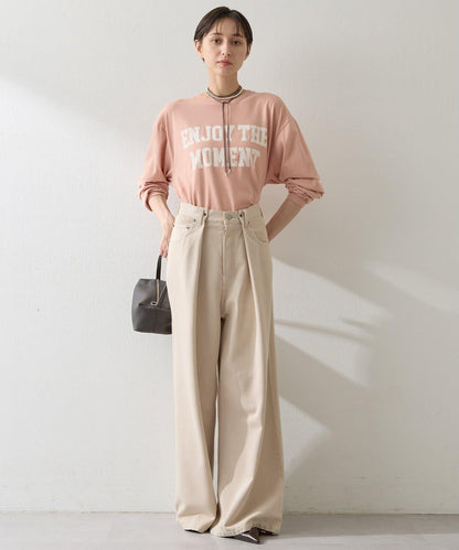 絨布印花長款T恤