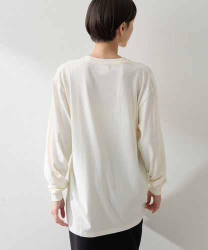 絨布印花長款T恤