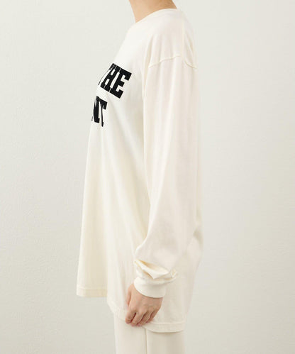 絨布印花長款T恤