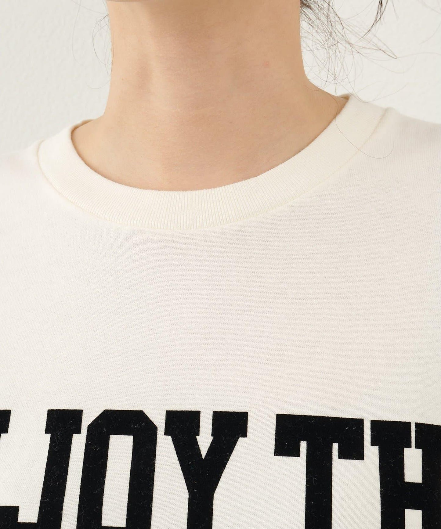 絨布印花長款T恤