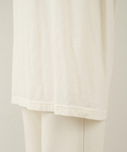 絨布印花長款T恤