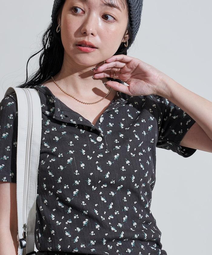 花紋 針孔 精梳 漢尼拔領T恤