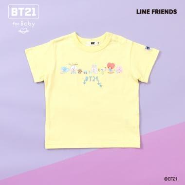 【《BT21》】印花與刺繡短袖T恤（嬰兒款）