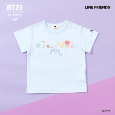 【《BT21》】印花與刺繡短袖T恤（嬰兒款）
