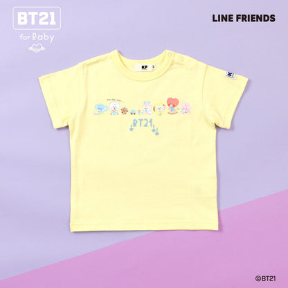 【《BT21》】印花與刺繡短袖T恤（嬰兒款）