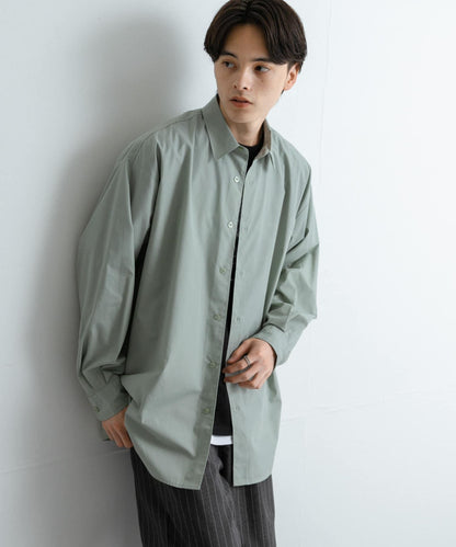 中性款寬鬆常規領襯衫