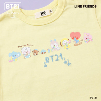 【《BT21》】印花與刺繡短袖T恤（嬰兒款）