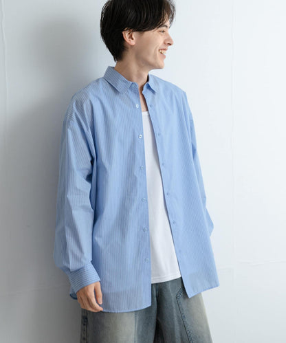 中性款寬鬆常規領襯衫