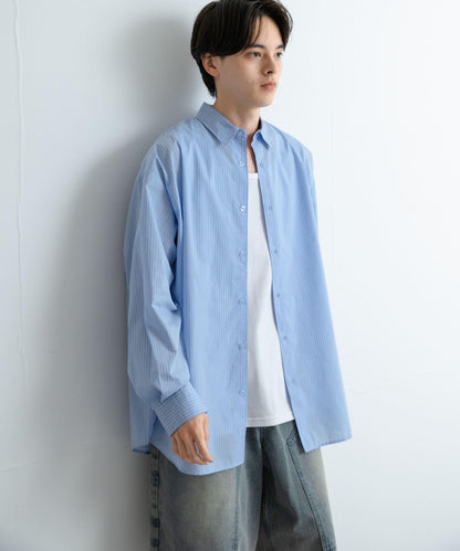 中性款寬鬆常規領襯衫