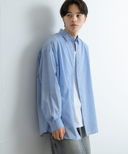 中性款寬鬆常規領襯衫