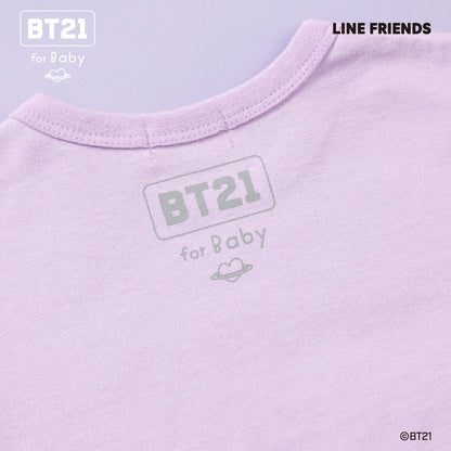 【《BT21》】印花與刺繡短袖T恤（嬰兒款）