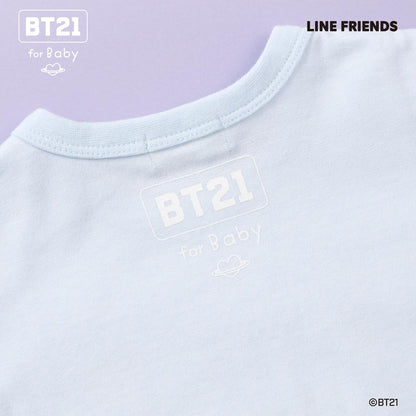 【《BT21》】印花與刺繡短袖T恤（嬰兒款）