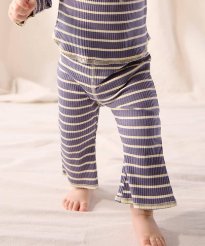 【嬰兒】【Qinn】條紋彈力緊身褲