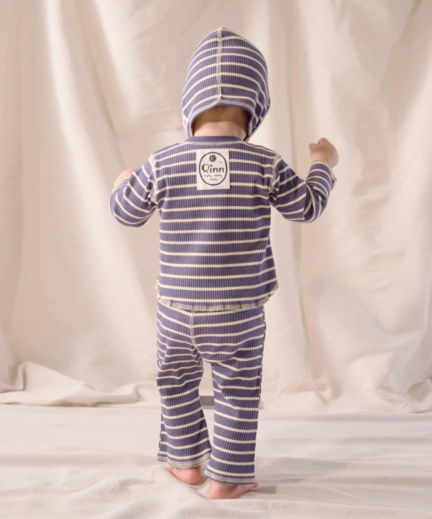 【嬰兒】【Qinn】條紋彈力緊身褲