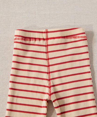 【嬰兒】【Qinn】條紋彈力緊身褲