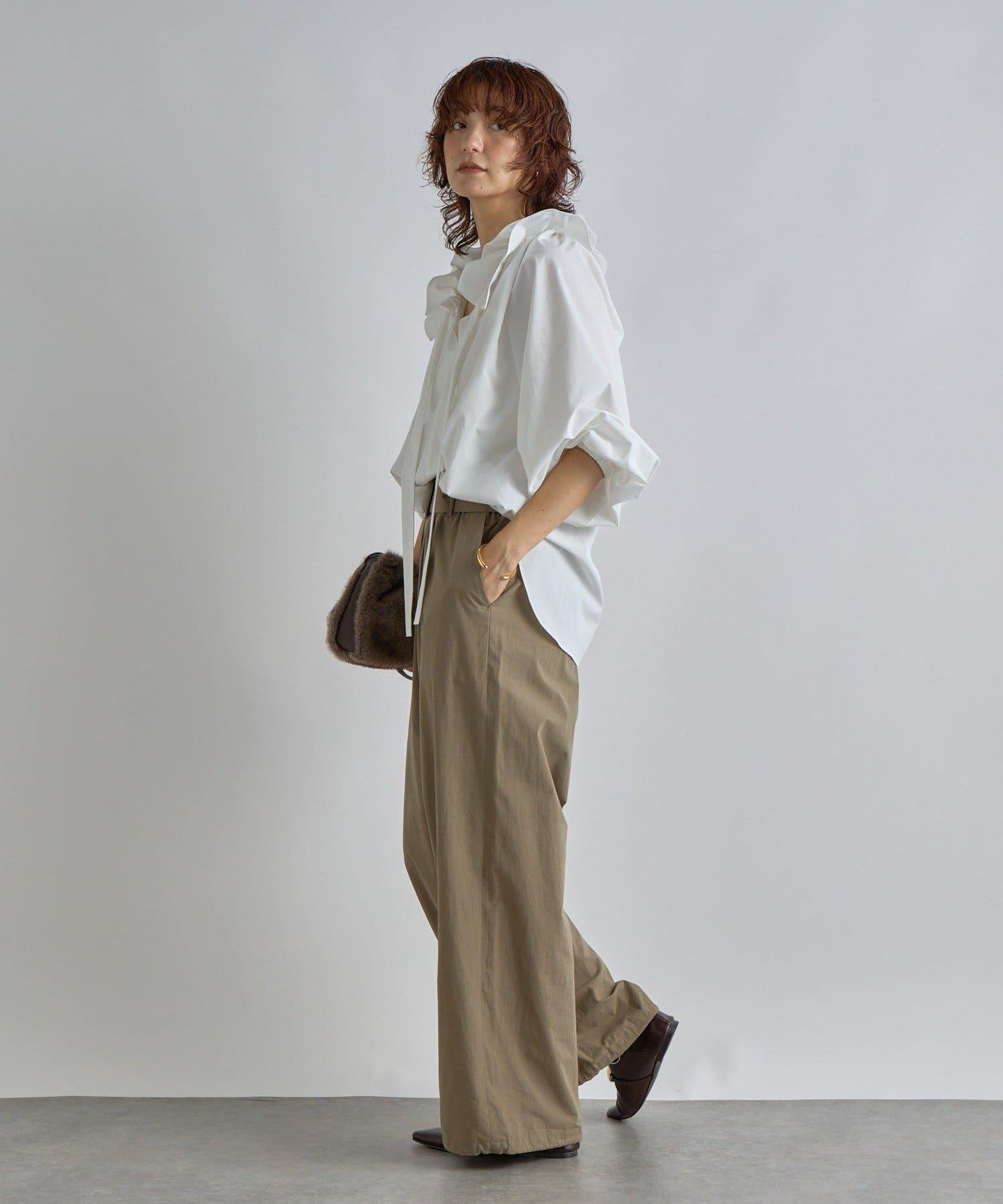 【復古款】多羅斯荷葉領褶邊襯衫/8月下旬發貨預定