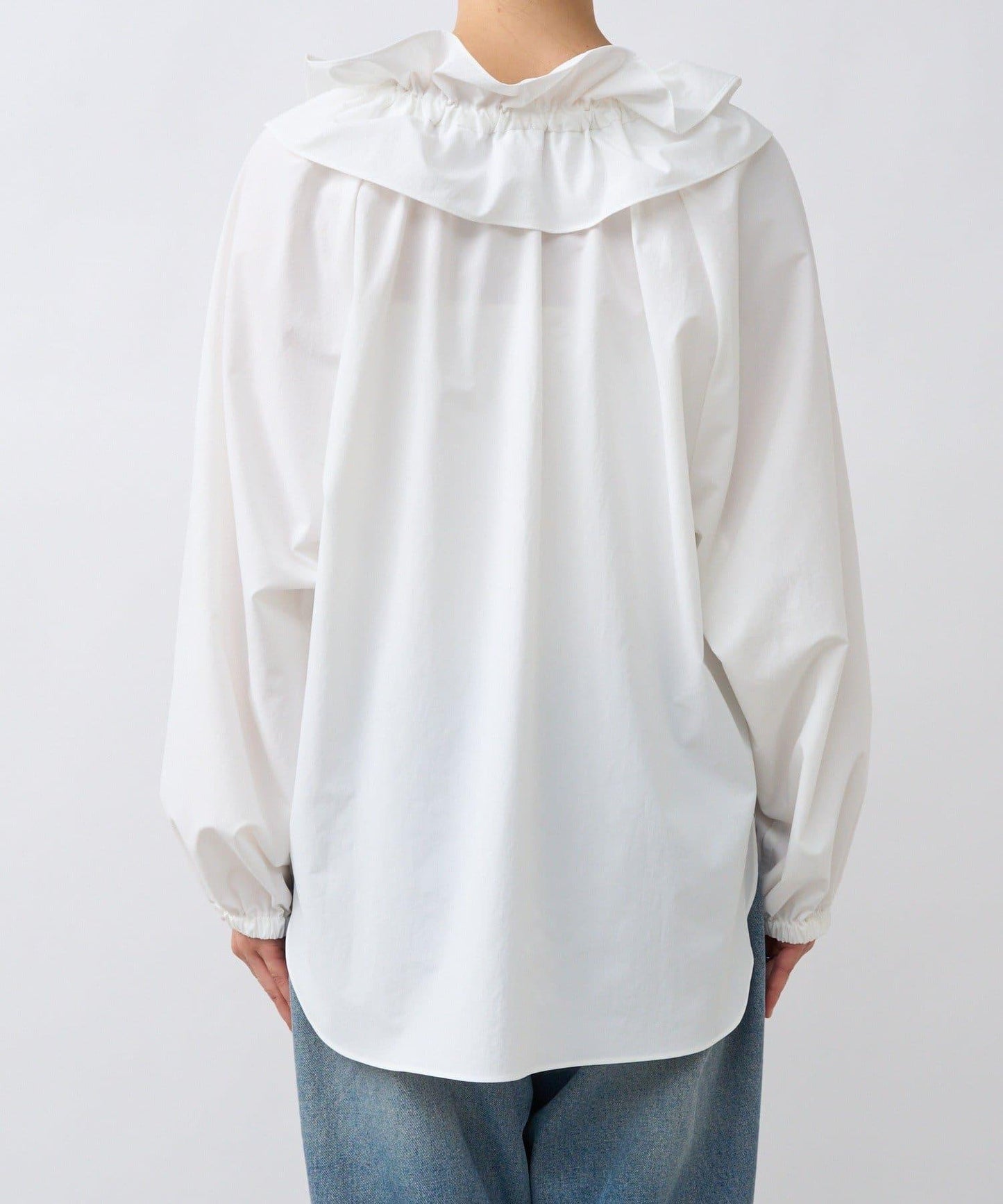 【復古款】多羅斯荷葉領褶邊襯衫/8月下旬發貨預定