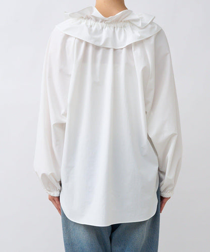 【復古款】多羅斯荷葉領褶邊襯衫/8月下旬發貨預定