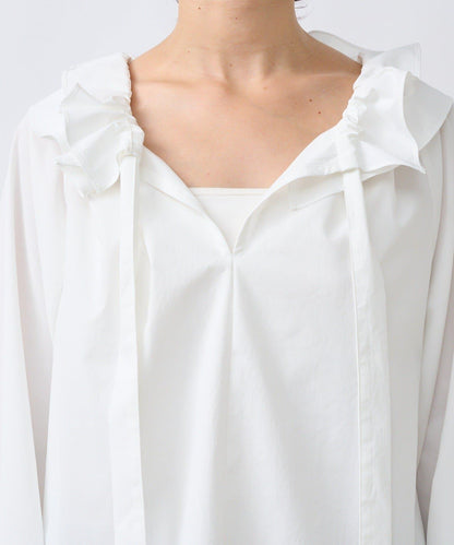 【復古款】多羅斯荷葉領褶邊襯衫/8月下旬發貨預定