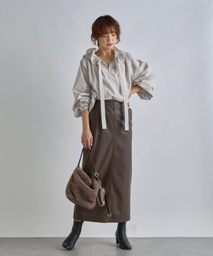 【復古款】多羅斯荷葉領褶邊襯衫/8月下旬發貨預定