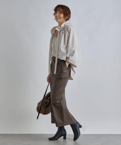 【復古款】多羅斯荷葉領褶邊襯衫/8月下旬發貨預定