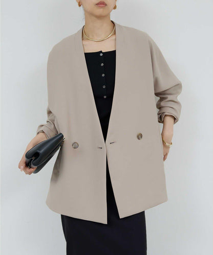 運動風寬鬆袖夾克