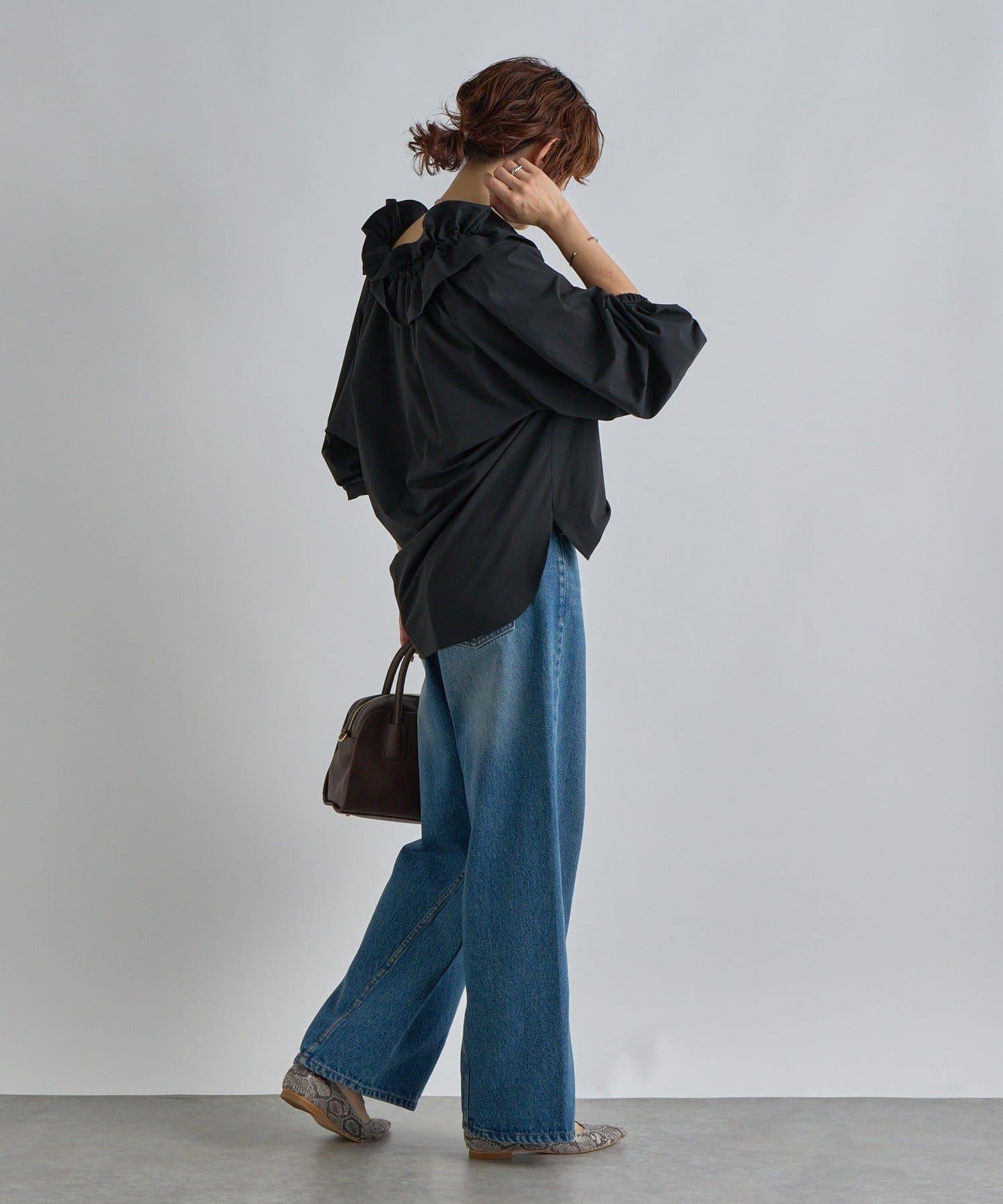 【復古款】多羅斯荷葉領褶邊襯衫/8月下旬發貨預定