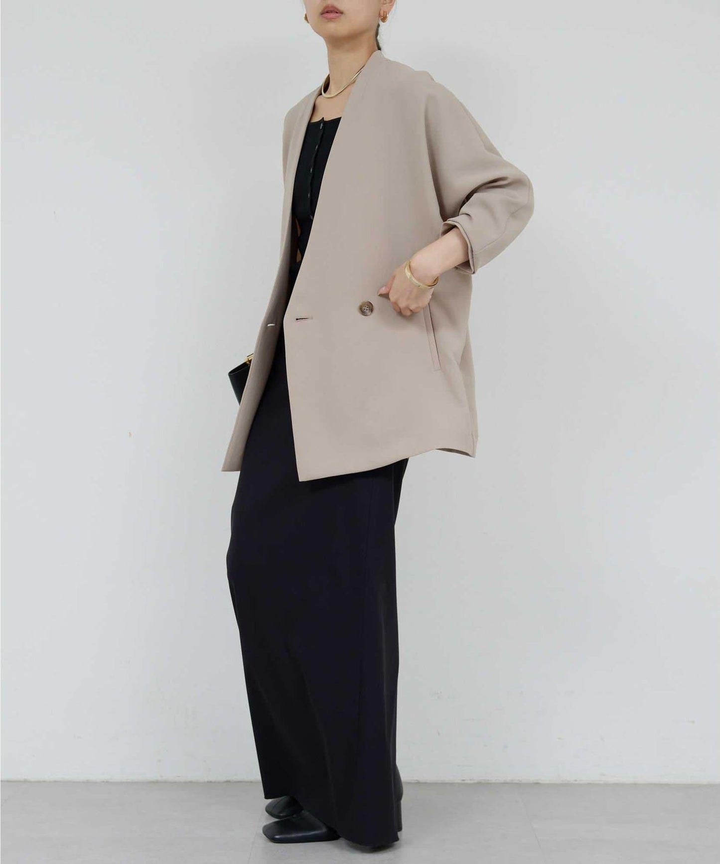 運動風寬鬆袖夾克