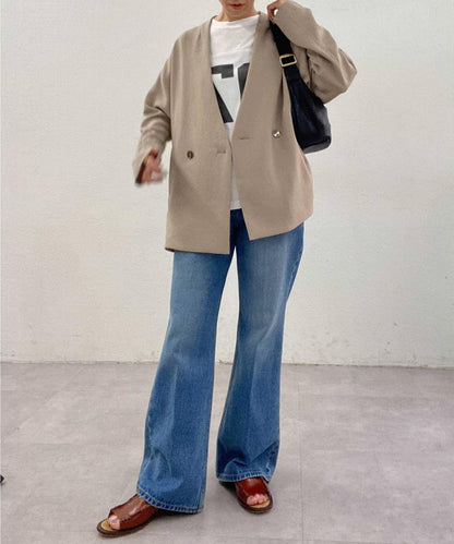 運動風寬鬆袖夾克