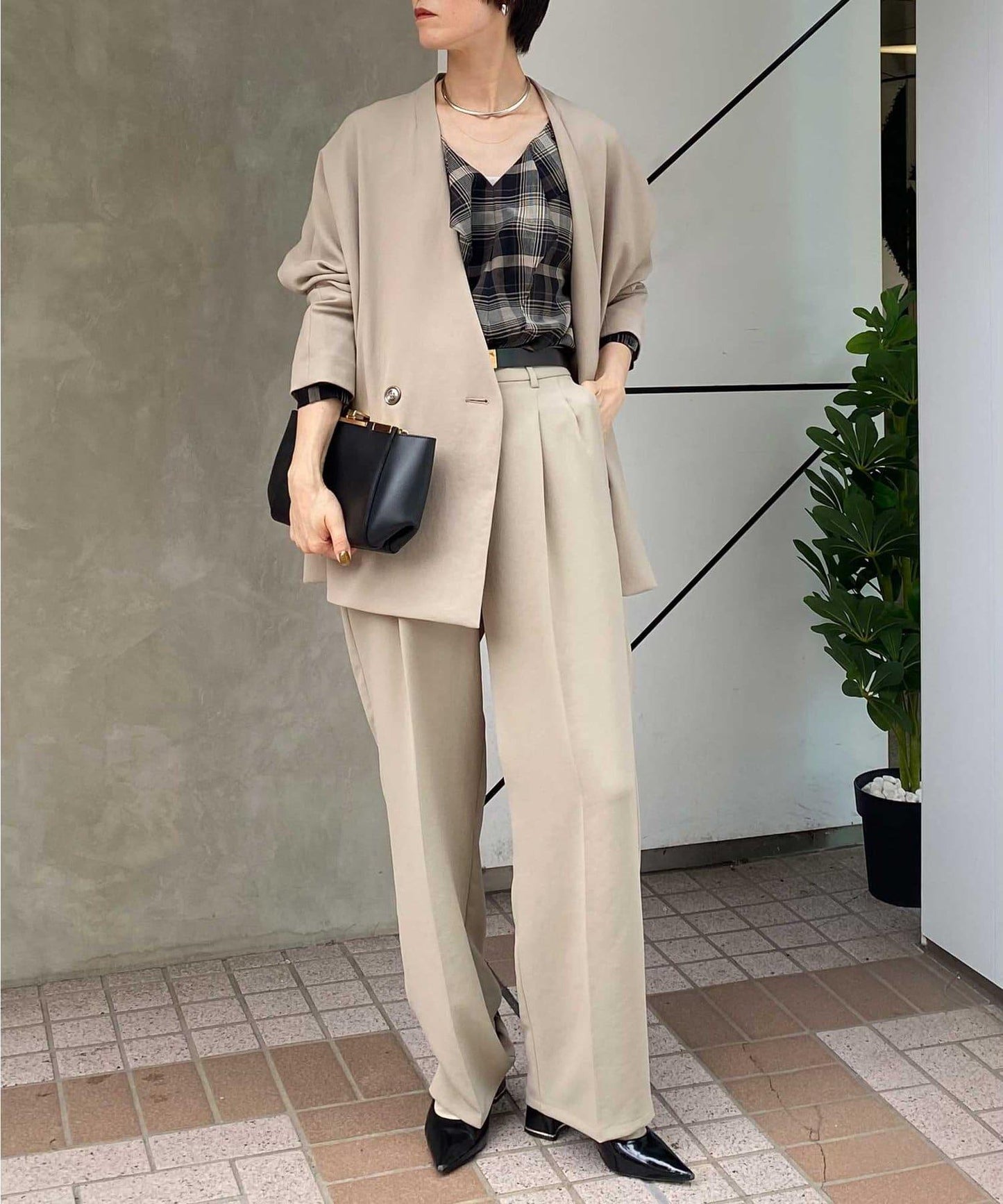 運動風寬鬆袖夾克