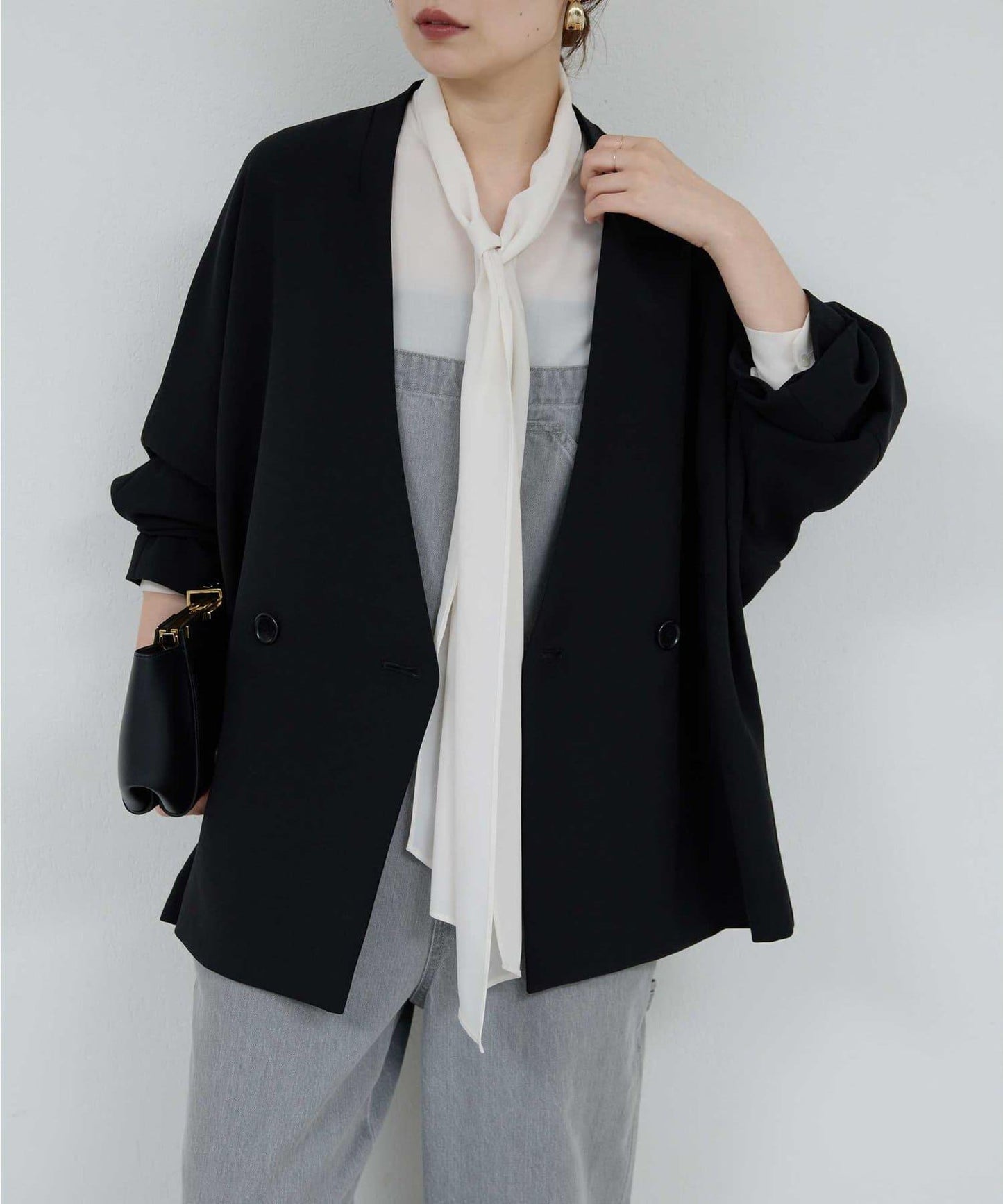 運動風寬鬆袖夾克