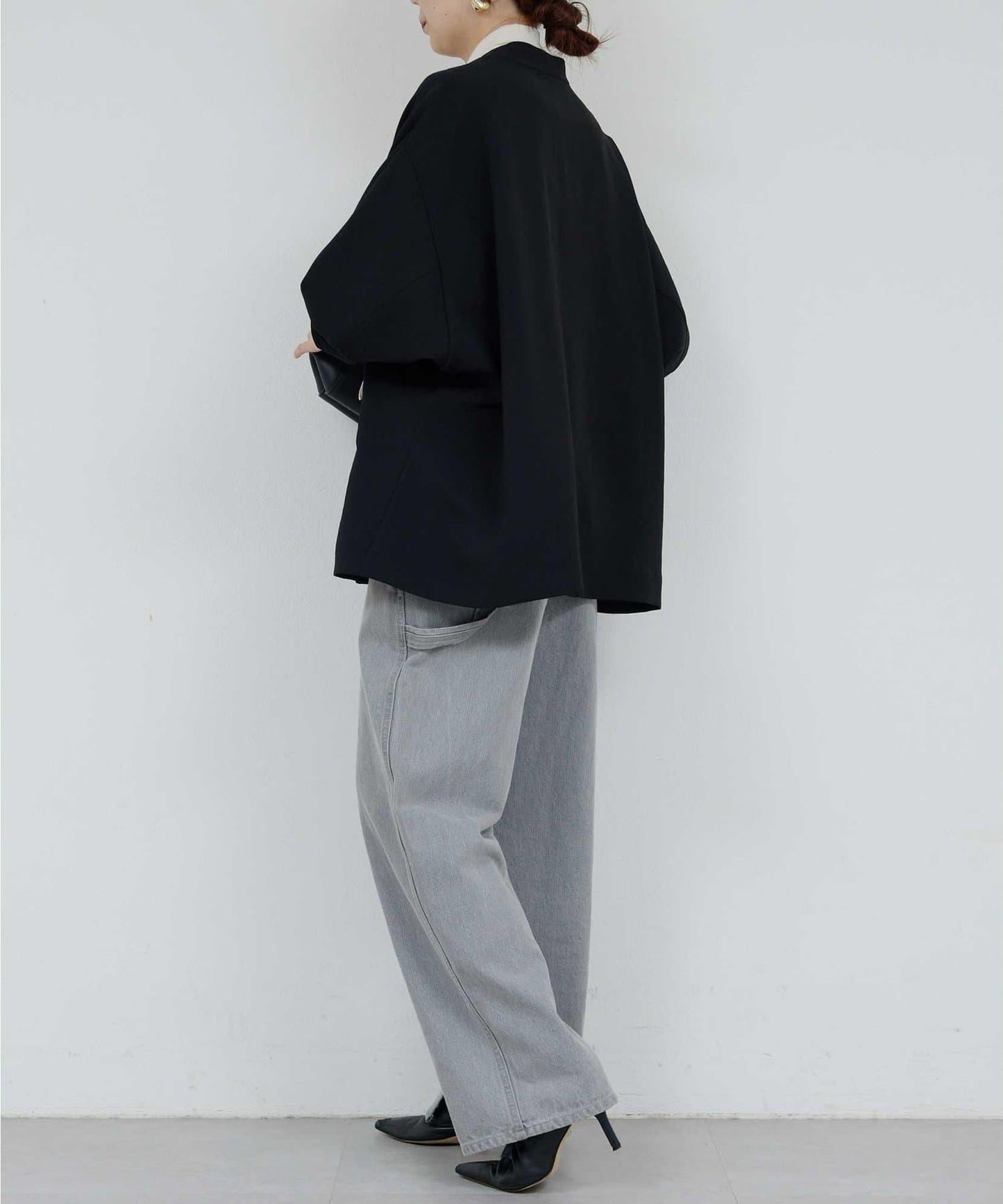 運動風寬鬆袖夾克