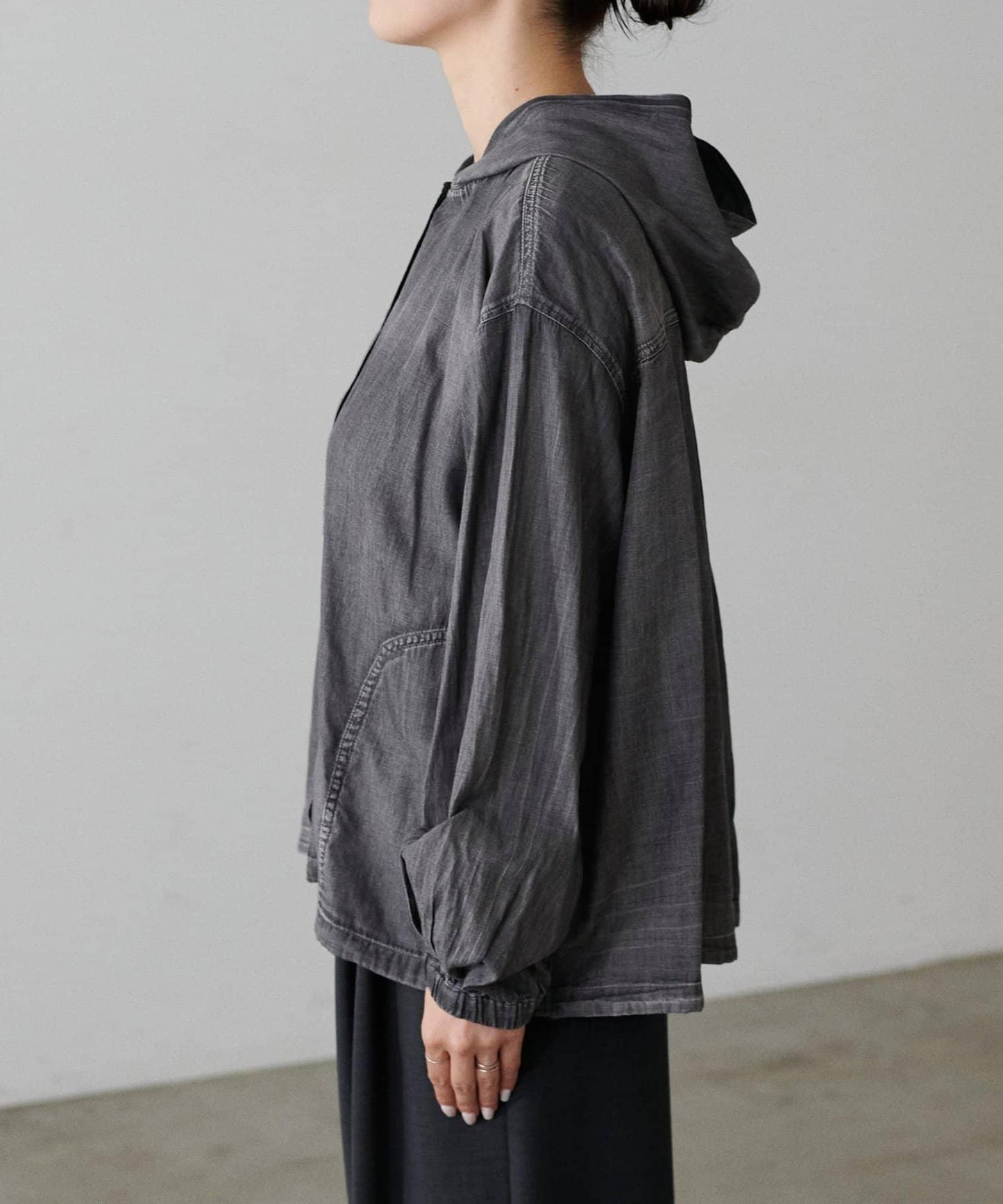 ［限定］牛仔風帽衫